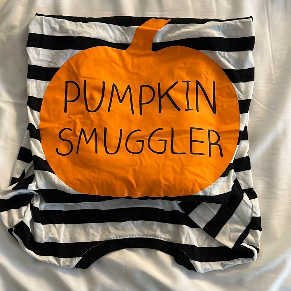 Maternity long sleeve pumpkin shirt
